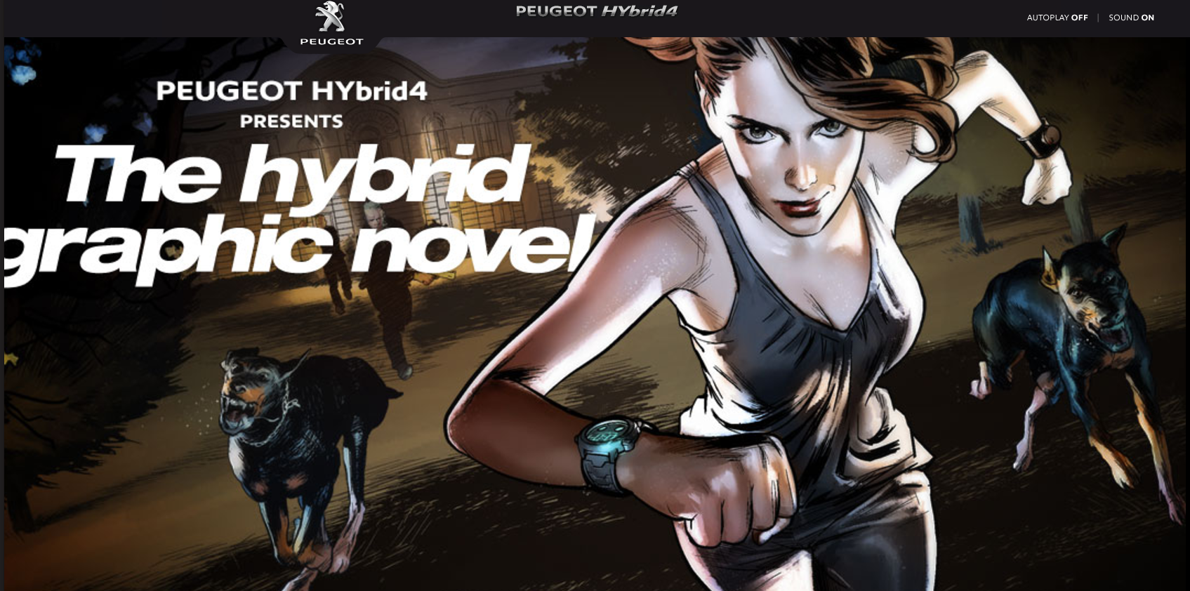 Peugot HYbrid 4 Presents The Hybrid Graphic Novel