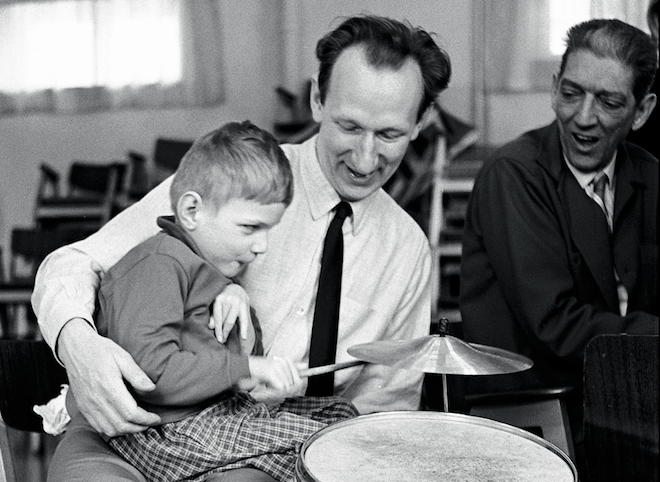 American composer Paul Nordoff and special education teacher Clive Robbins, 1959.